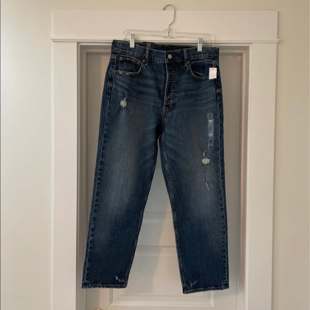 NWT GAP cheeky straight high rise jeans, 31/12